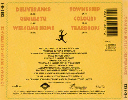 Jonathan Butler : Deliverance (CD, Album)
