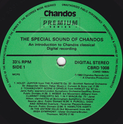 Various : The Special Sound Of Chandos - Classical Digital Sampler (LP, Comp)