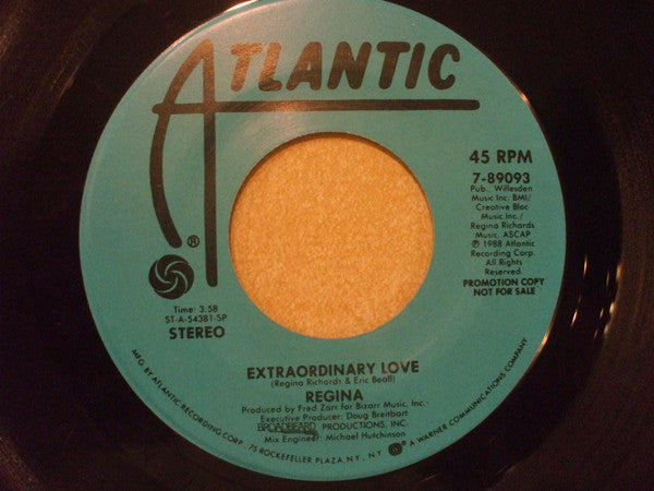 Regina (2) : Extraordinary Love (7", Promo)
