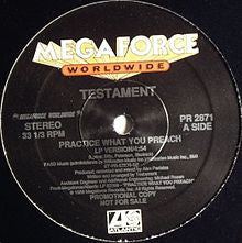 Testament (2) : Practice What You Preach (12", Promo)