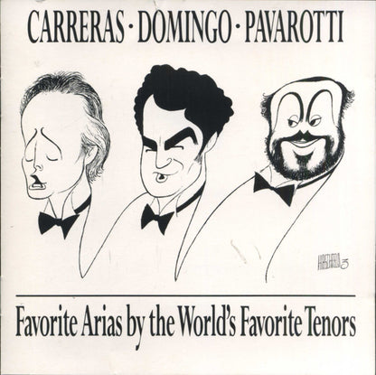 José Carreras, Placido Domingo, Luciano Pavarotti : Favorite Arias By The World's Favorite Tenors (CD, Album, Comp)