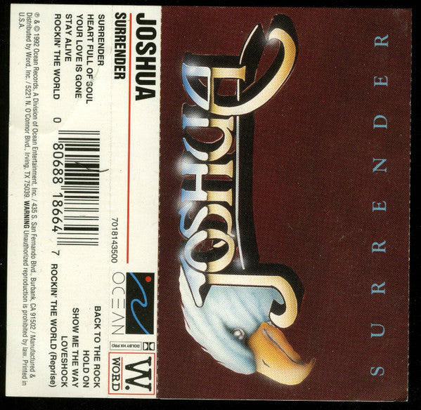 Joshua (25) : Surrender (Cass, Album, RE)