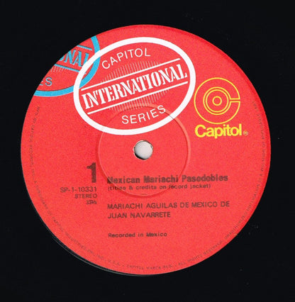 Mariachi Aguilas De Mexico : Mexican Mariachi Pasodobles (LP, Album, RE)