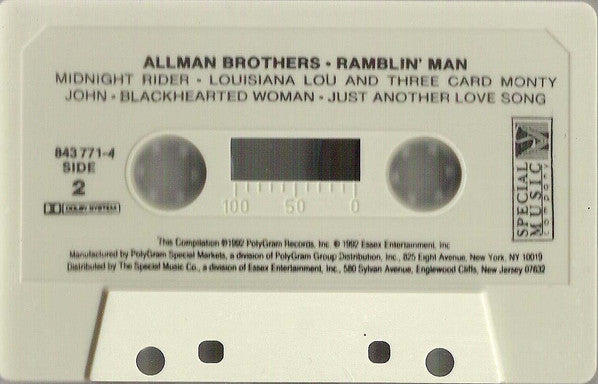 The Allman Brothers Band : Ramblin' Man (Cass, Comp, Dol)