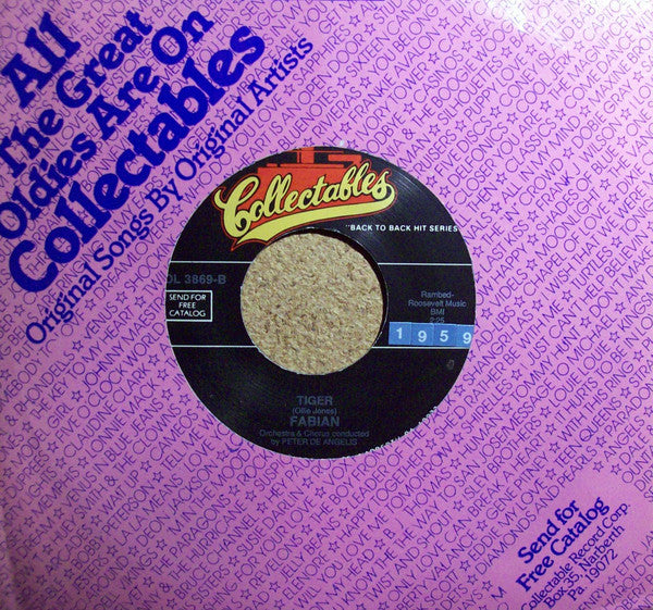 Claudine Clark / Fabian (6) : Party Lights / Tiger (7", RE)