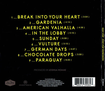 Iggy Pop : Post Pop Depression (CD, Album)