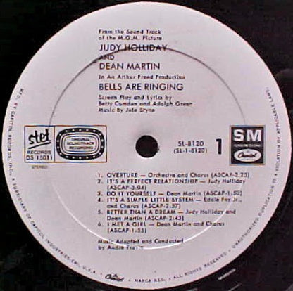 Judy Holliday And Dean Martin : Bells Are Ringing (LP, RE)