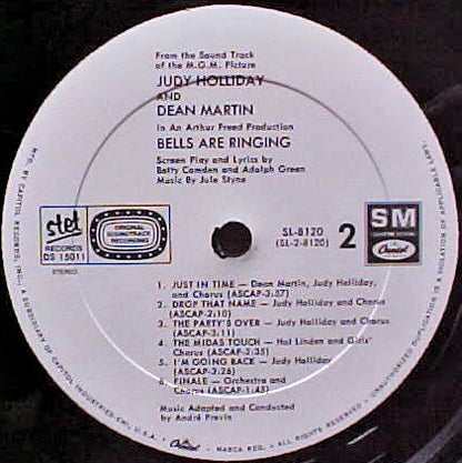 Judy Holliday And Dean Martin : Bells Are Ringing (LP, RE)