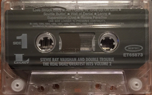 Stevie Ray Vaughan & Double Trouble : The Real Deal: Greatest Hits Volume 2 (Cass, Comp)