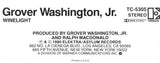 Grover Washington, Jr. : Winelight (Cass, Album)