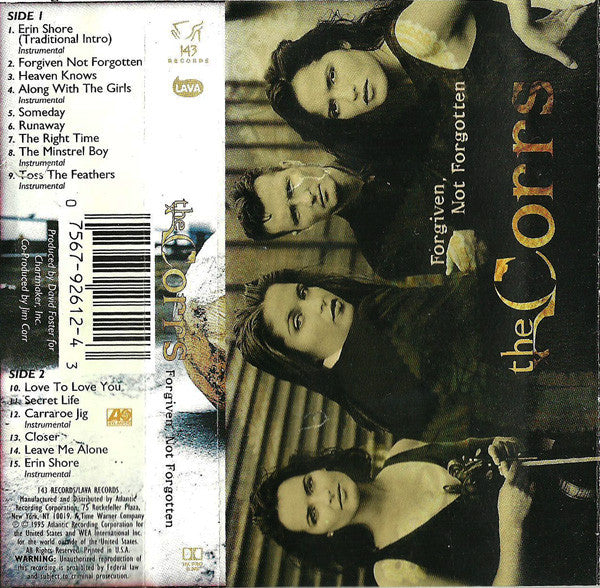 The Corrs : Forgiven, Not Forgotten (Cass, Album, SR)