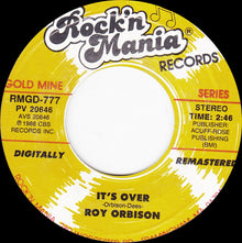 Roy Orbison : It's Over (7", Single, RE, RM)
