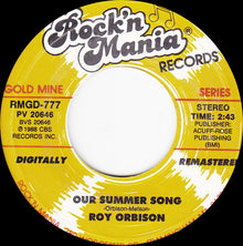 Roy Orbison : It's Over (7", Single, RE, RM)