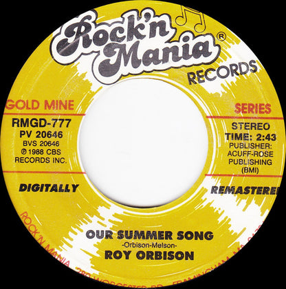 Roy Orbison : It's Over (7", Single, RE, RM)