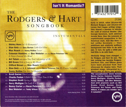 Various : Isn't It Romantic?/ The Rodgers & Hart Songbook (CD, Album, Comp)