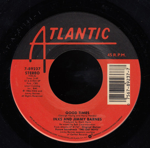 INXS And Jimmy Barnes : Good Times (7", Single, SP)