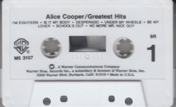 Alice Cooper : Greatest Hits (Cass, Comp)