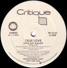 True Love (2) : Love Rap Ballad (12", Promo)