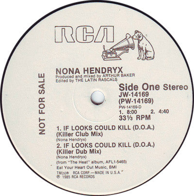 Nona Hendryx : If Looks Could Kill (D.O.A.) (12", Promo)