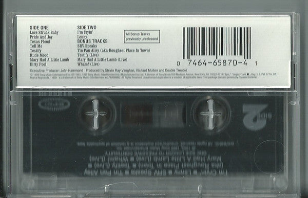 Stevie Ray Vaughan & Double Trouble : Texas Flood (Cass, Album, RE, Dol)