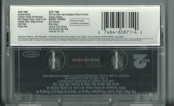 Stevie Ray Vaughan & Double Trouble : Couldn't Stand The Weather (Cass, Album, RE, RM)