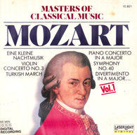 Wolfgang Amadeus Mozart : Masters Of Classical Music, Vol.1: Mozart (CD, Comp)