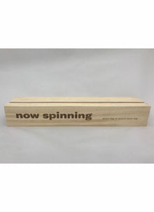 Now Spinning Record Album Display - Natural