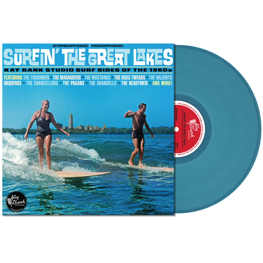 Various Artists - Surfin' The Great Lakes: Kay Bank Studio Surf Sides Of The 1960s (RSD 2023, Seaglass Blue LP Vinyl)