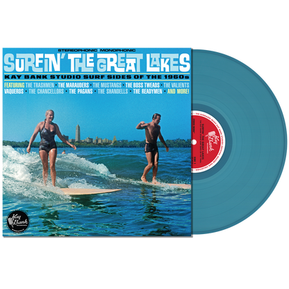 Various Artists - Surfin' The Great Lakes: Kay Bank Studio Surf Sides Of The 1960s (RSD 2023, Seaglass Blue LP Vinyl)