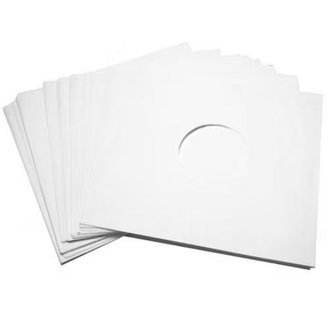 45RPM White Paper Sleeves