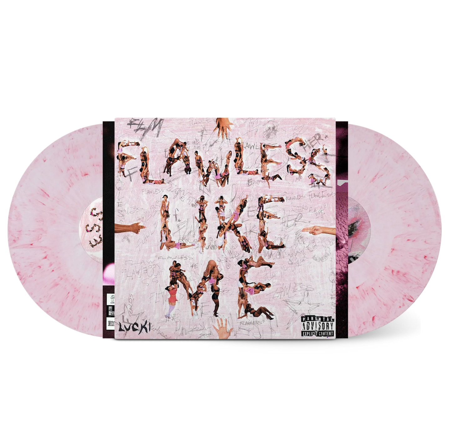 Lucki - Flawless Like Me [Explicit Content] (Pink & White Galaxy Vinyl)