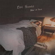 Real Friends - Torn in Two (Indie Exclusive Half Electric Blue/Half Doublemint with Heavy White and Baby Pink Splatter)
