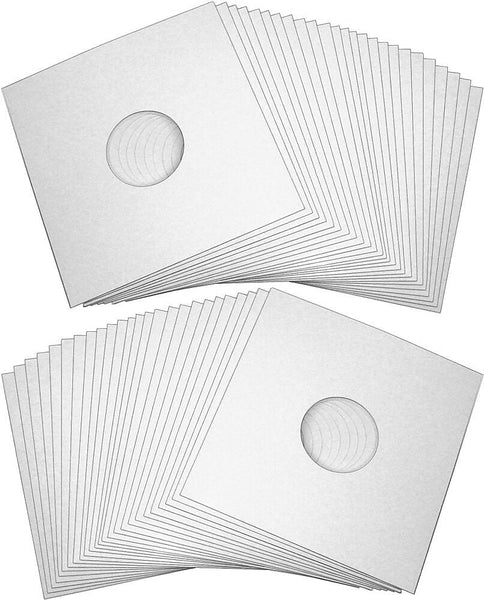 LP White Cardboard 12" Album Jackets with hole