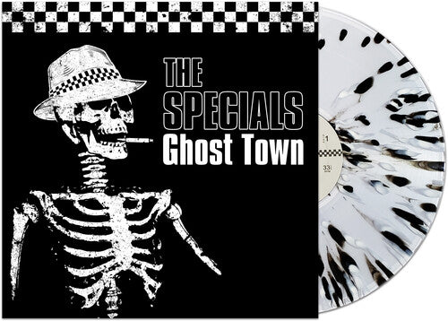 The Specials - Ghost Town (White with black Splatter)