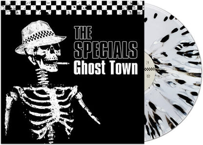 The Specials - Ghost Town (White with black Splatter)