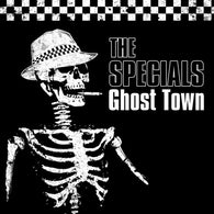 The Specials - Ghost Town (White with black Splatter)