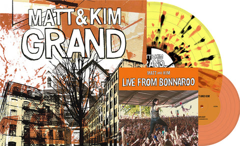 Matt & Kim - Grand (RSD Essential, Yellow w/ Orange & Black Splatter Vinyl + Orange 7")